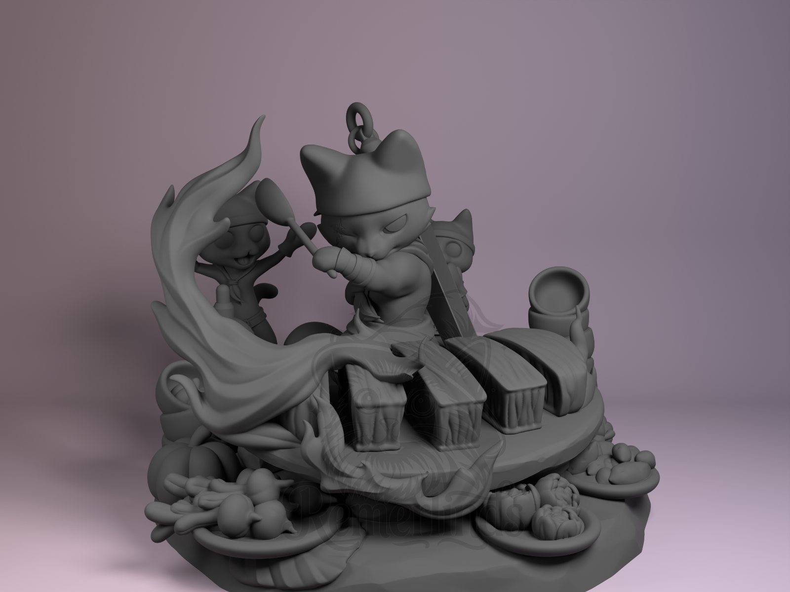 Meowscular Chef render